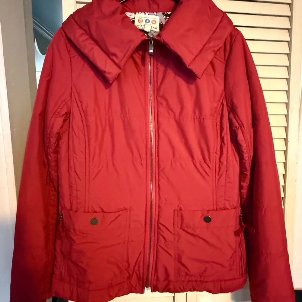 Title Nine Red Packable Puffer Jacket